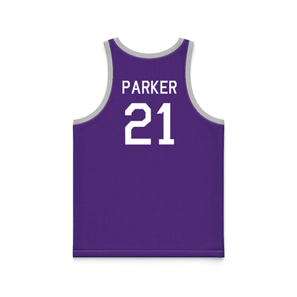 TCU - NCAA Women's Basketball : Taliyah Parker - Purple Hardwood Basketball Jersey-1