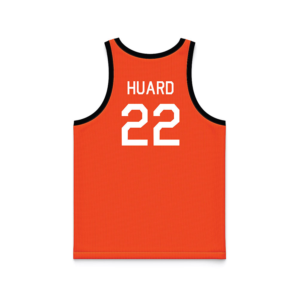 Oklahoma State - NCAA Women's Basketball : Macey Huard - Orange Hardwood Basketball Jersey-1
