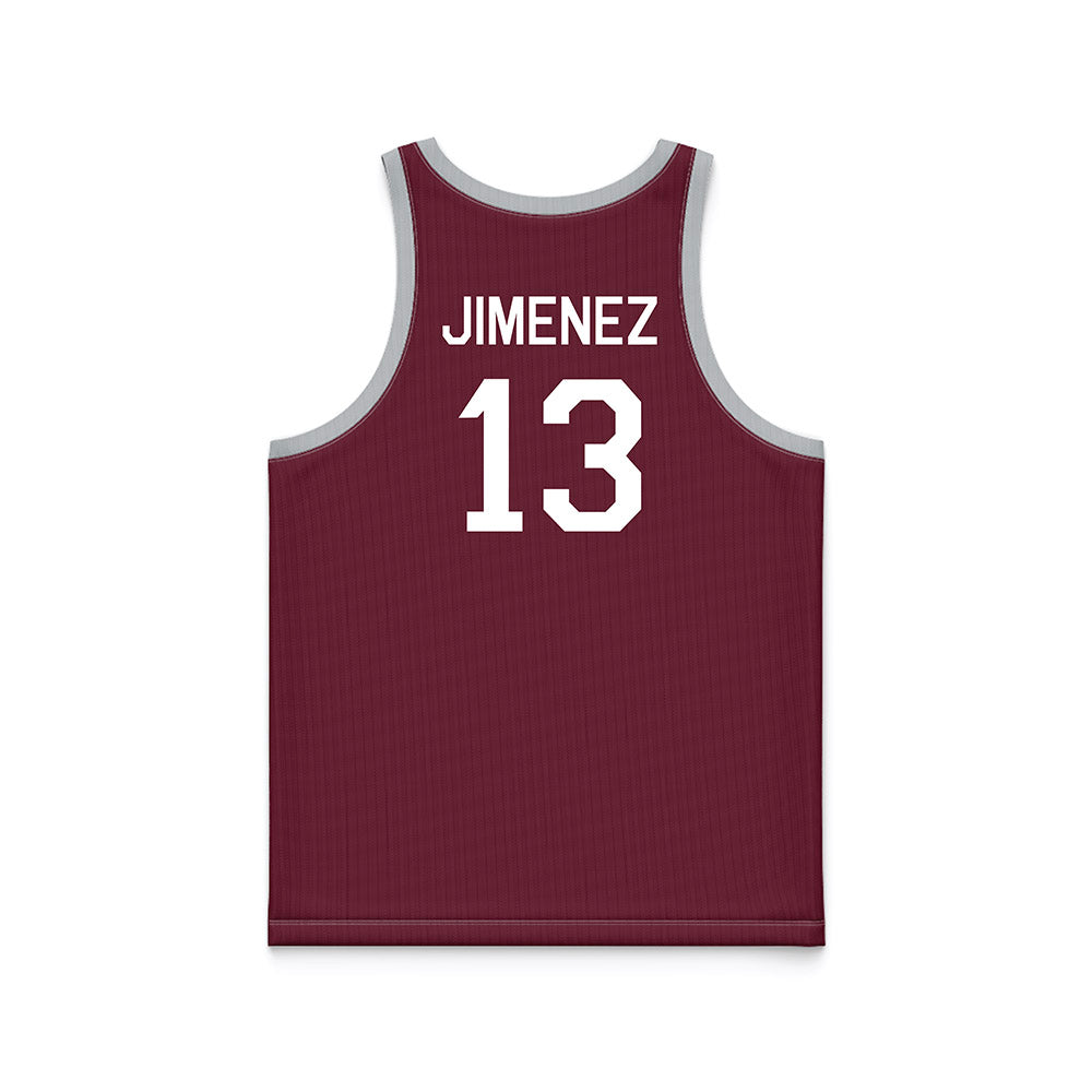 Mississippi State - NCAA Women's Basketball : Rocio Jimenez - Maroon Hardwood Basketball Jersey-1