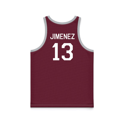 Mississippi State - NCAA Women's Basketball : Rocio Jimenez - Maroon Hardwood Basketball Jersey-1