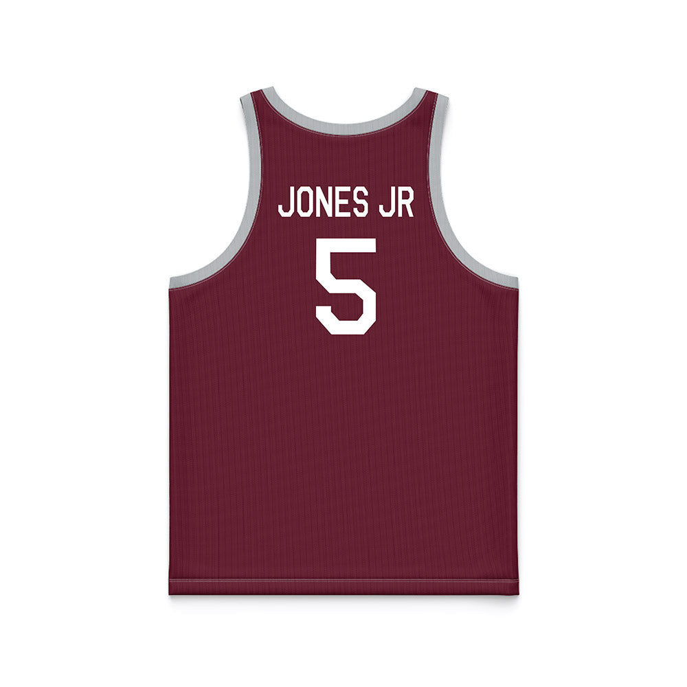 Mississippi State - NCAA Men's Basketball : Shawn Jones jr - Maroon Hardwood Basketball Jersey-1