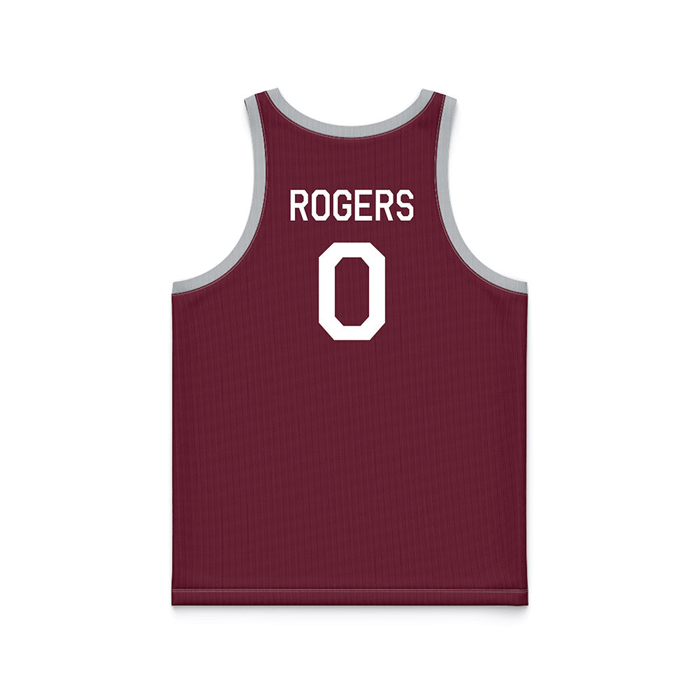 Mississippi State - NCAA Women's Basketball : Darrione Rogers - Maroon Hardwood Basketball Jersey-1