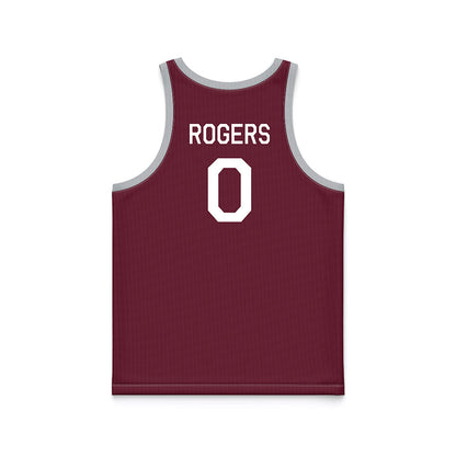 Mississippi State - NCAA Women's Basketball : Darrione Rogers - Maroon Hardwood Basketball Jersey-1