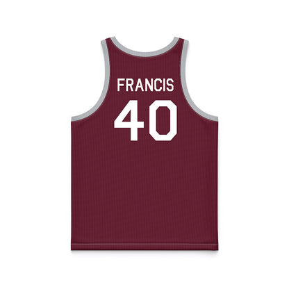 Mississippi State - NCAA Women's Basketball : Madison Francis - Maroon Hardwood Basketball Jersey-1