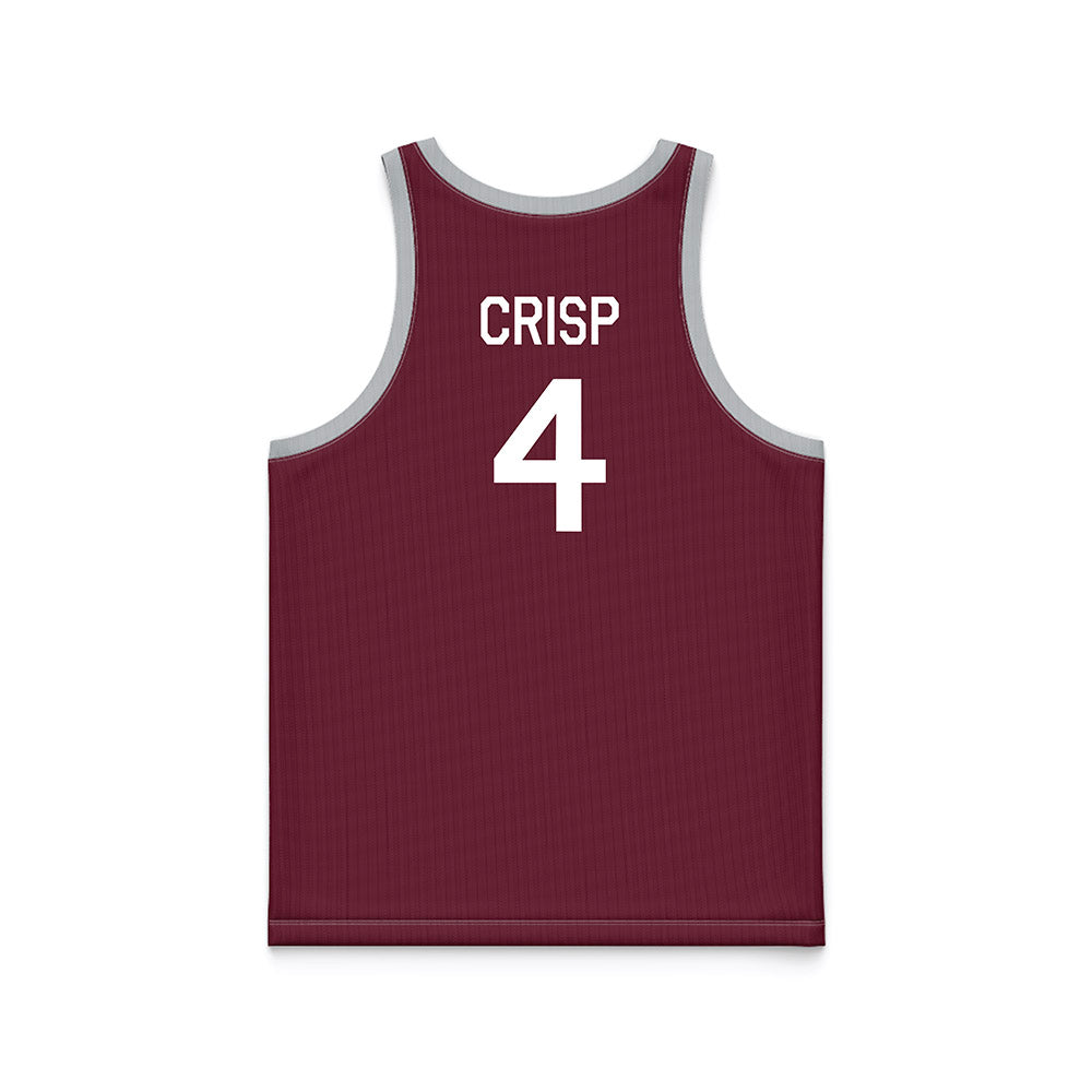 Mississippi State - NCAA Women's Basketball : Trayanna Crisp - Maroon Hardwood Basketball Jersey-1