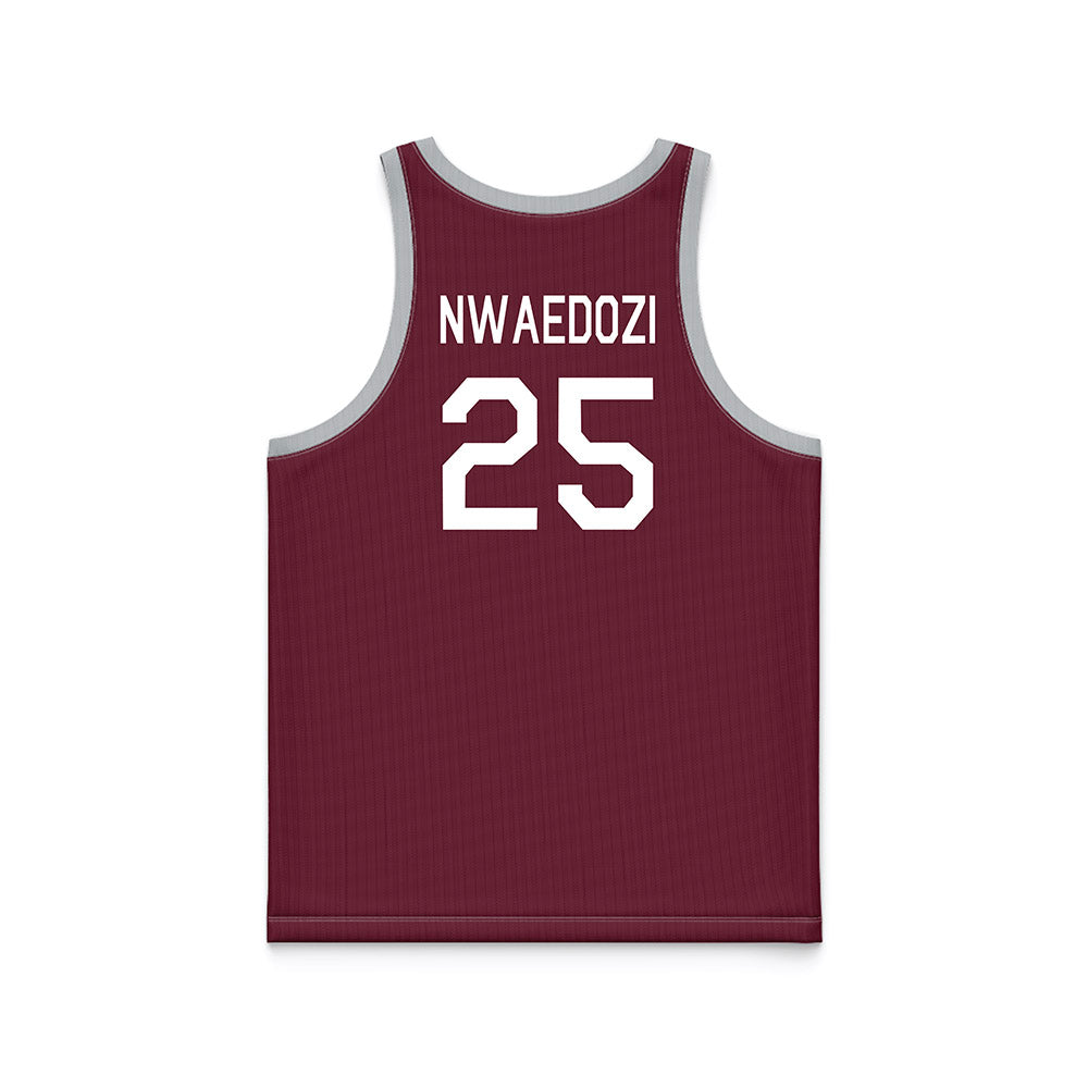 Mississippi State - NCAA Women's Basketball : Favour Nwaedozi - Maroon Hardwood Basketball Jersey-1