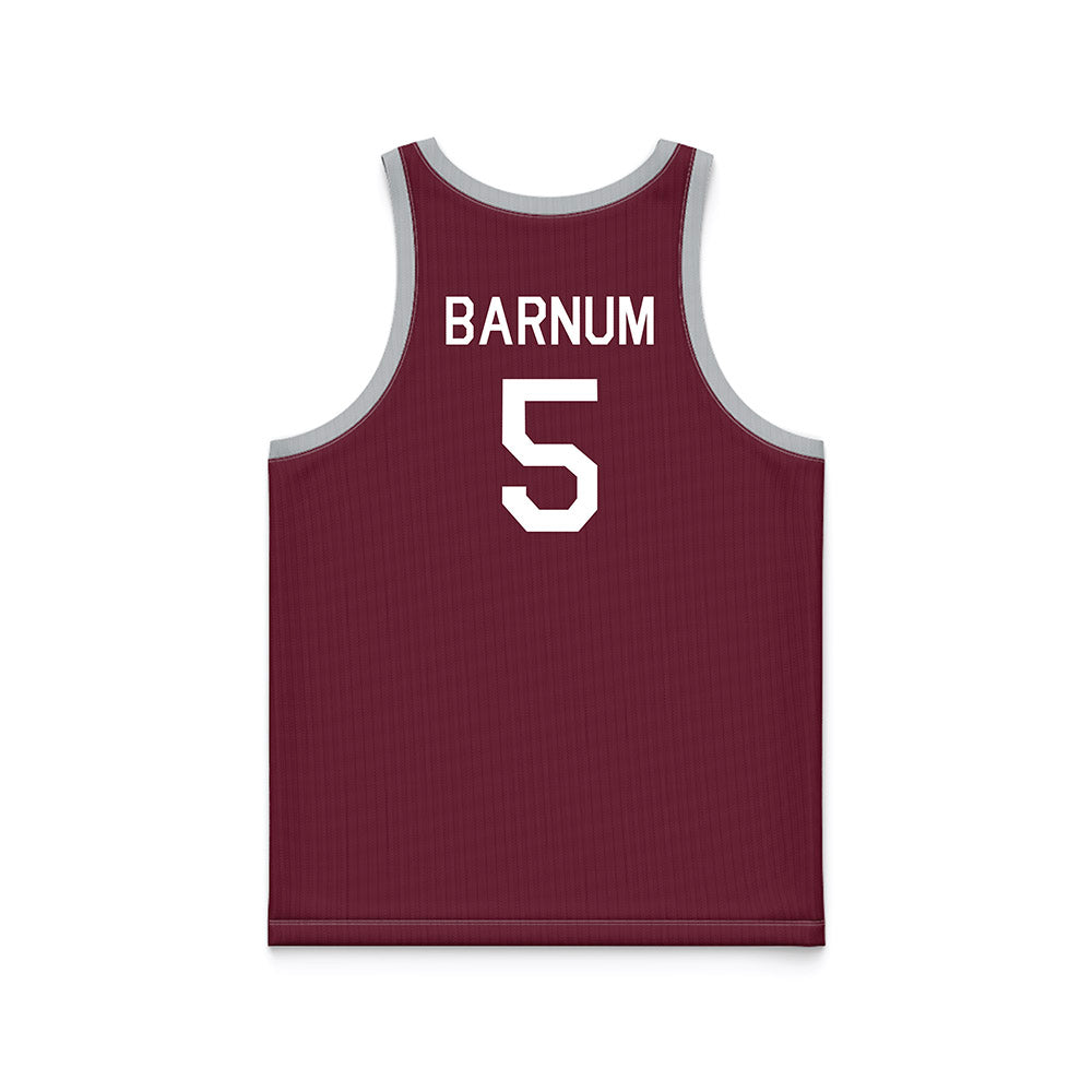 Mississippi State - NCAA Women's Basketball : Erynn Barnum - Maroon Hardwood Basketball Jersey-1