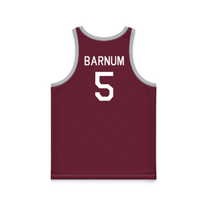 Mississippi State - NCAA Women's Basketball : Erynn Barnum - Maroon Hardwood Basketball Jersey-1