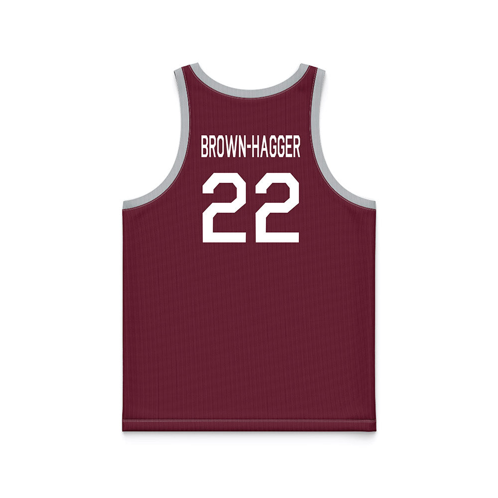 Mississippi State - NCAA Women's Basketball : Jasmine Brown-Hagger - Maroon Hardwood Basketball Jersey-1