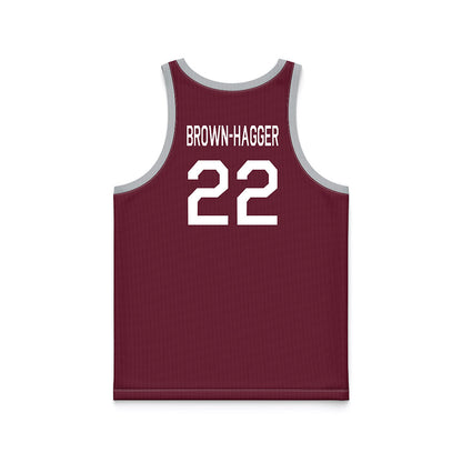 Mississippi State - NCAA Women's Basketball : Jasmine Brown-Hagger - Maroon Hardwood Basketball Jersey-1