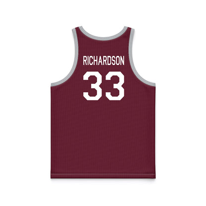 Mississippi State - NCAA Women's Basketball : Kharyssa Richardson - Maroon Hardwood Basketball Jersey-1