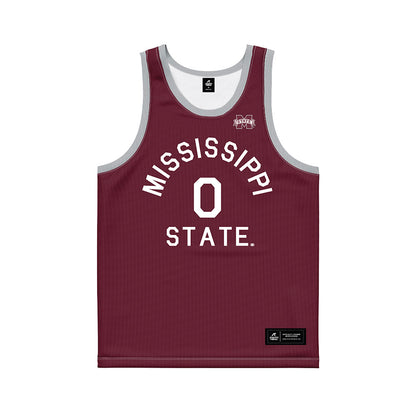 Mississippi State - NCAA Men's Basketball : Jamarion Davis-Fleming - Maroon Hardwood Basketball Jersey-0