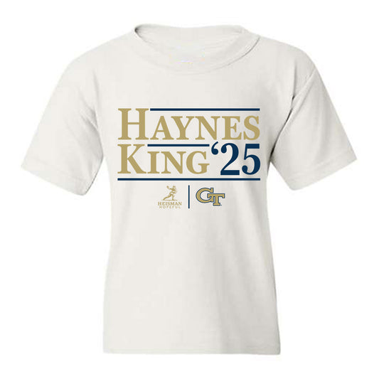 Georgia Tech - NCAA Football : Haynes King - Heisman Campaign Tee Youth T-Shirt-0