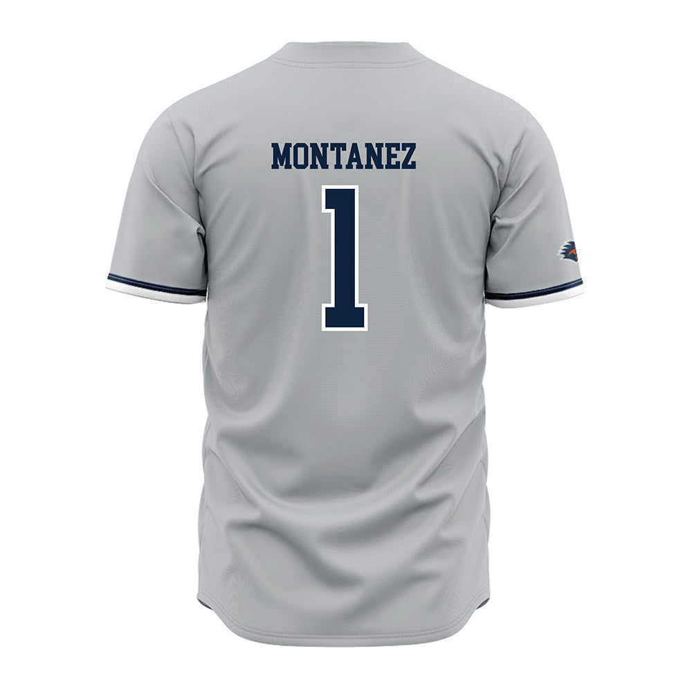 UTSA - NCAA Baseball : Damian Montanez - Grey Jersey-1