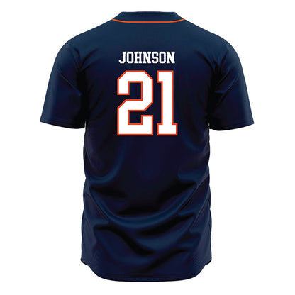 UTSA - NCAA Baseball : Nathan Johnson - Navy Jersey-1