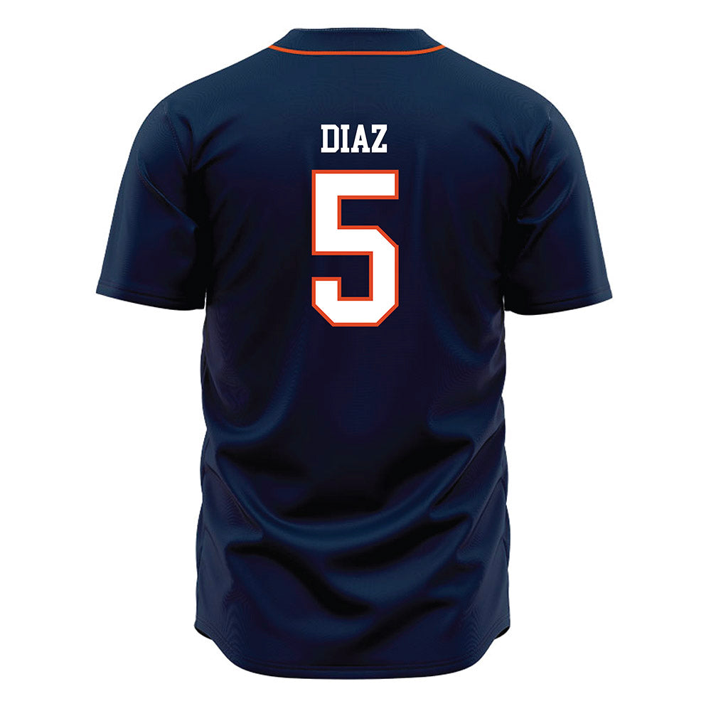 UTSA - NCAA Baseball : Diego Diaz - Navy Jersey-1