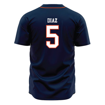 UTSA - NCAA Baseball : Diego Diaz - Navy Jersey-1