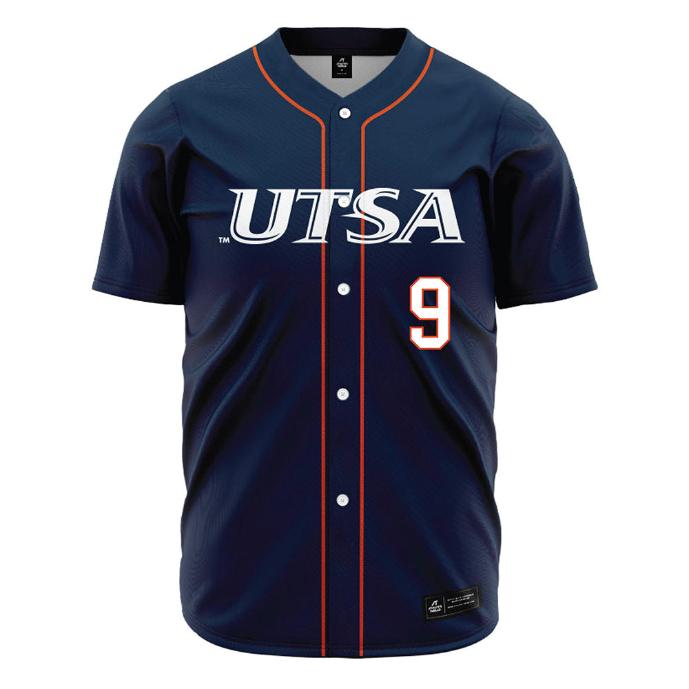 UTSA - NCAA Baseball : Ty Hodge - Navy Jersey-0