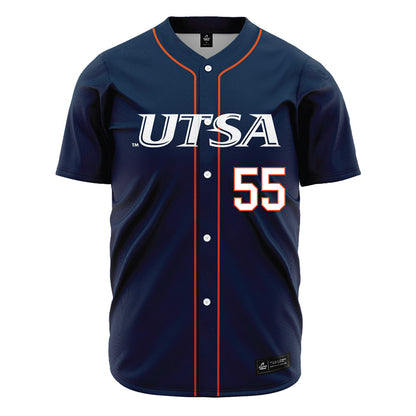 UTSA - NCAA Baseball : Broc Parmer - Navy Jersey-0