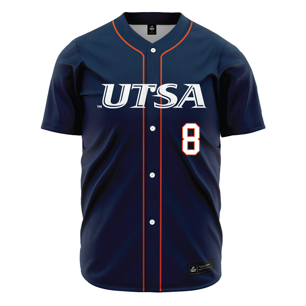 UTSA - NCAA Baseball : Robert Orloski - Navy Jersey-0