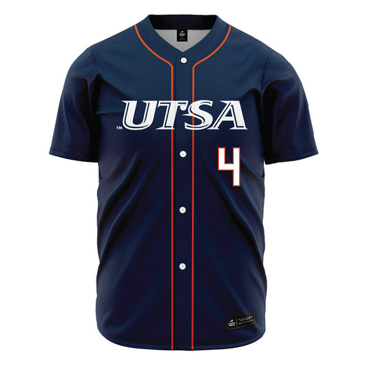 UTSA - NCAA Baseball : Tye Odom - Navy Jersey-0