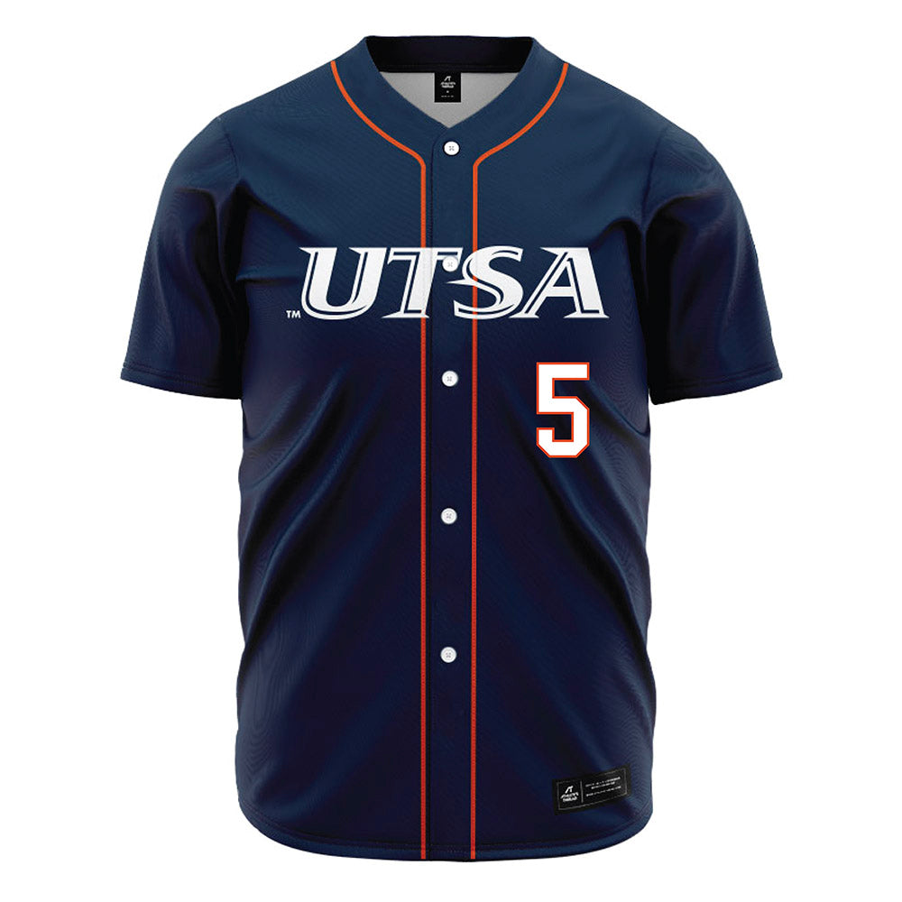 UTSA - NCAA Baseball : Diego Diaz - Navy Jersey-0