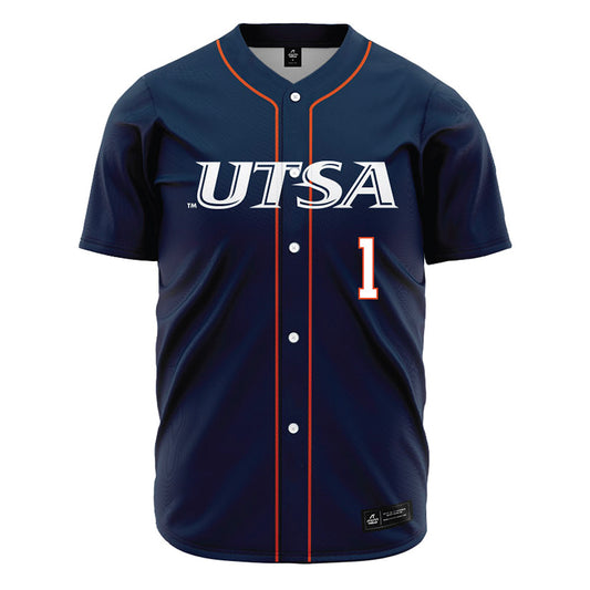 UTSA - NCAA Baseball : Damian Montanez - Navy Jersey-0