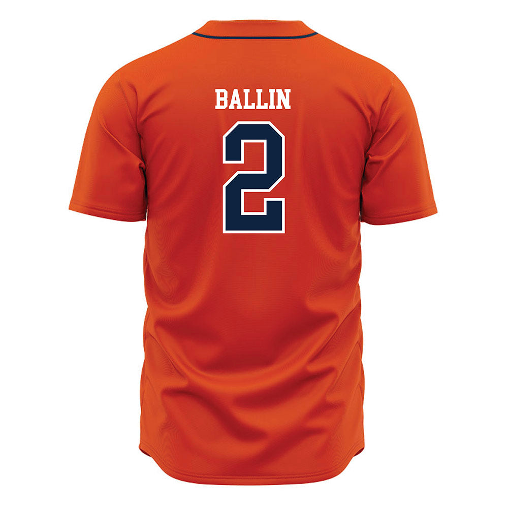 UTSA - NCAA Baseball : Jordan Ballin - Orange Jersey-1