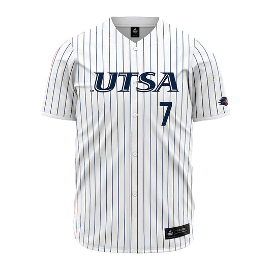 UTSA - NCAA Baseball : Mason Jacob - Pinstripe Jersey-0