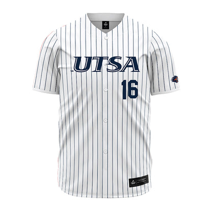 UTSA - NCAA Baseball : Todd Rochelle - Pinstripe Jersey-0
