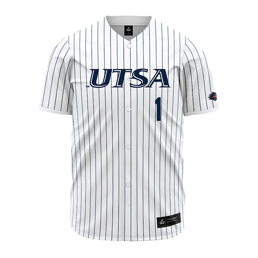 UTSA - NCAA Baseball : Peyton Adams - Pinstripe Jersey-0