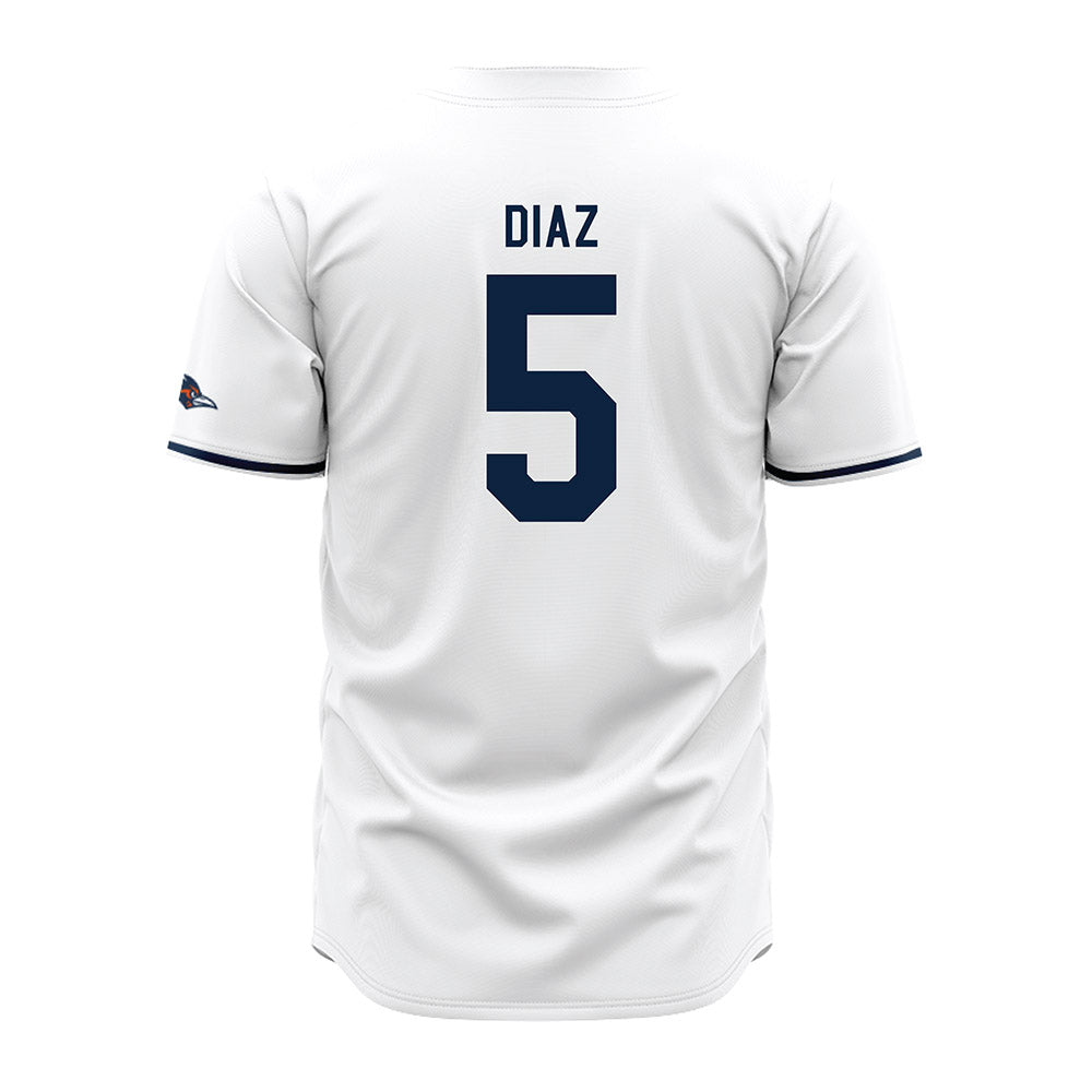 UTSA - NCAA Baseball : Diego Diaz - White Jersey-1