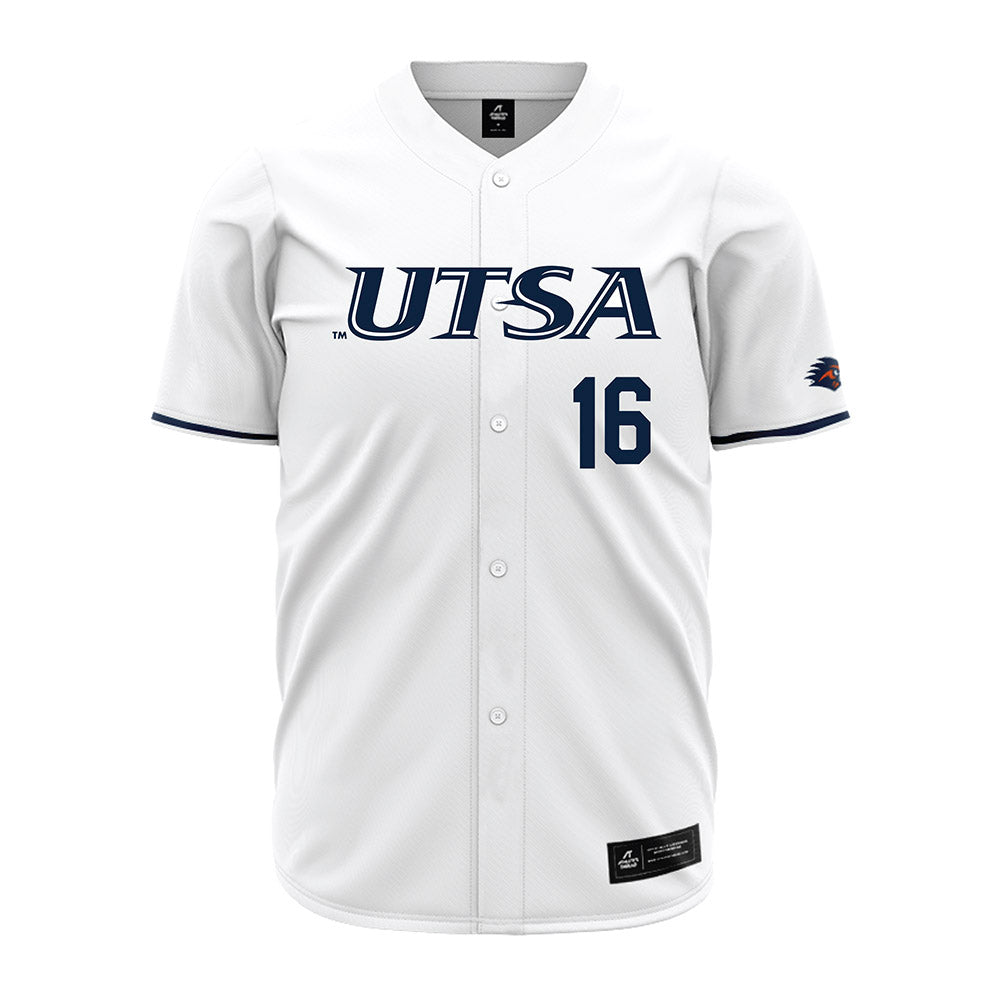 UTSA - NCAA Baseball : Todd Rochelle - White Jersey-0