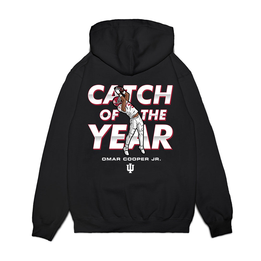 Indiana - NCAA Football : Omar Cooper Jr - Catch of the Year Premium Hooded Sweatshirt-1