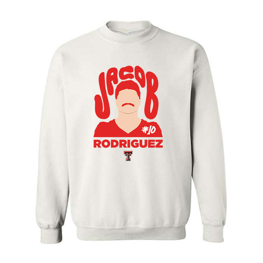 Texas Tech - NCAA Football : Jacob Rodriguez - Graphic Tee Crewneck Sweatshirt-0