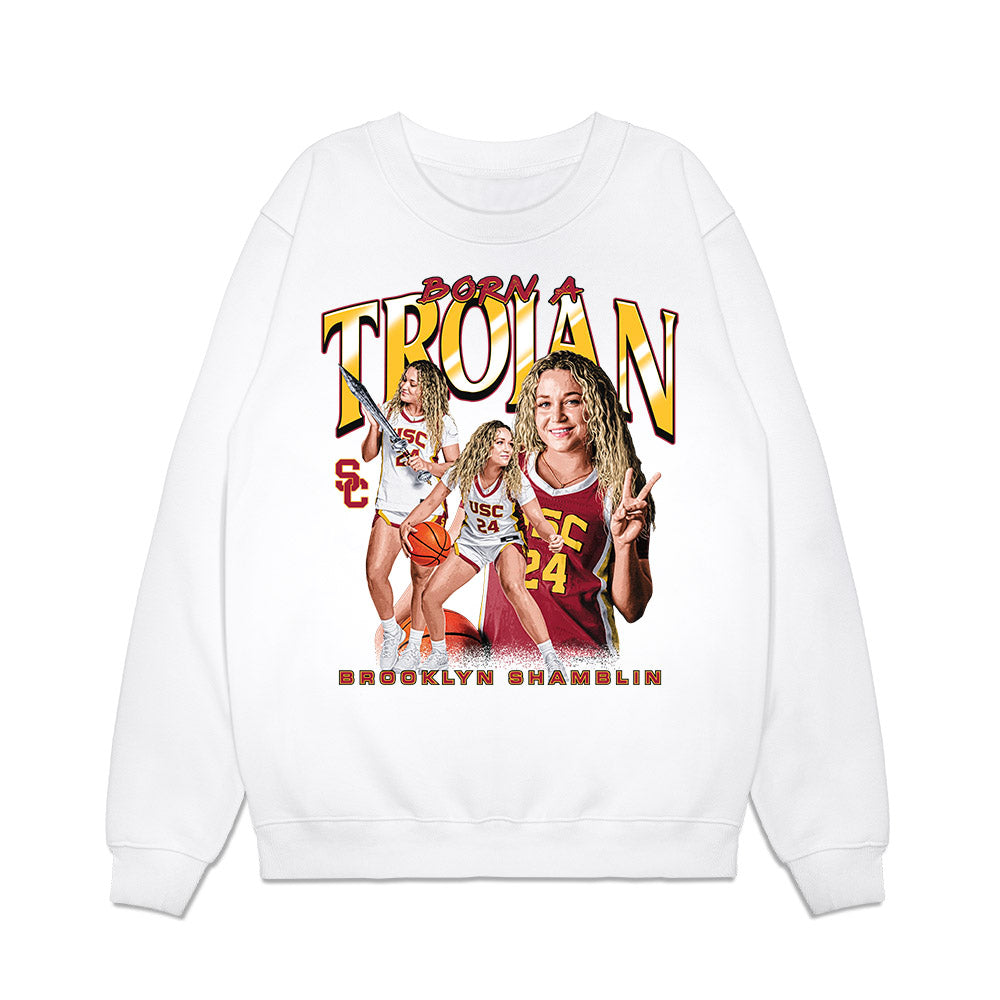 USC - NCAA Women's Basketball : Brooklyn Shamblin - Premium Crewneck Sweatshirt-0