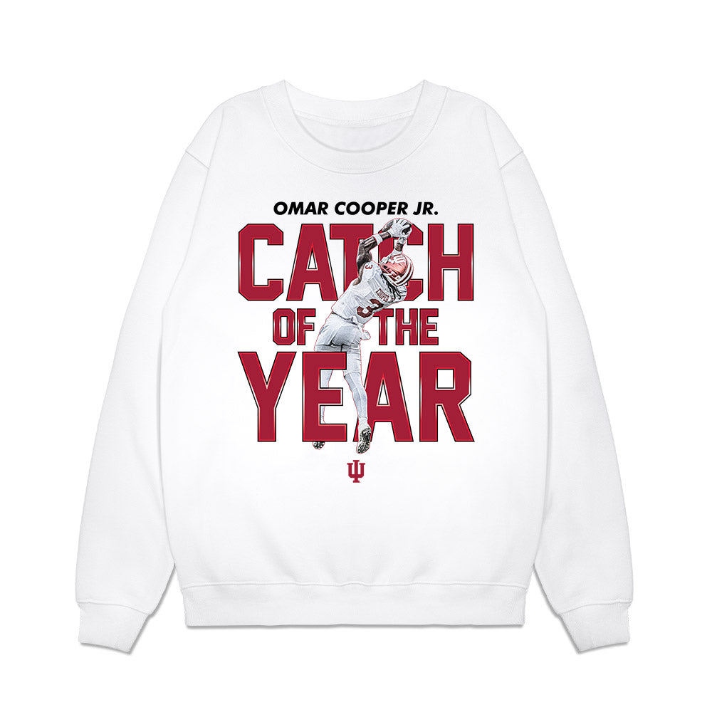 Indiana - NCAA Football : Omar Cooper Jr - Catch of the Year Premium Crewneck Sweatshirt-0