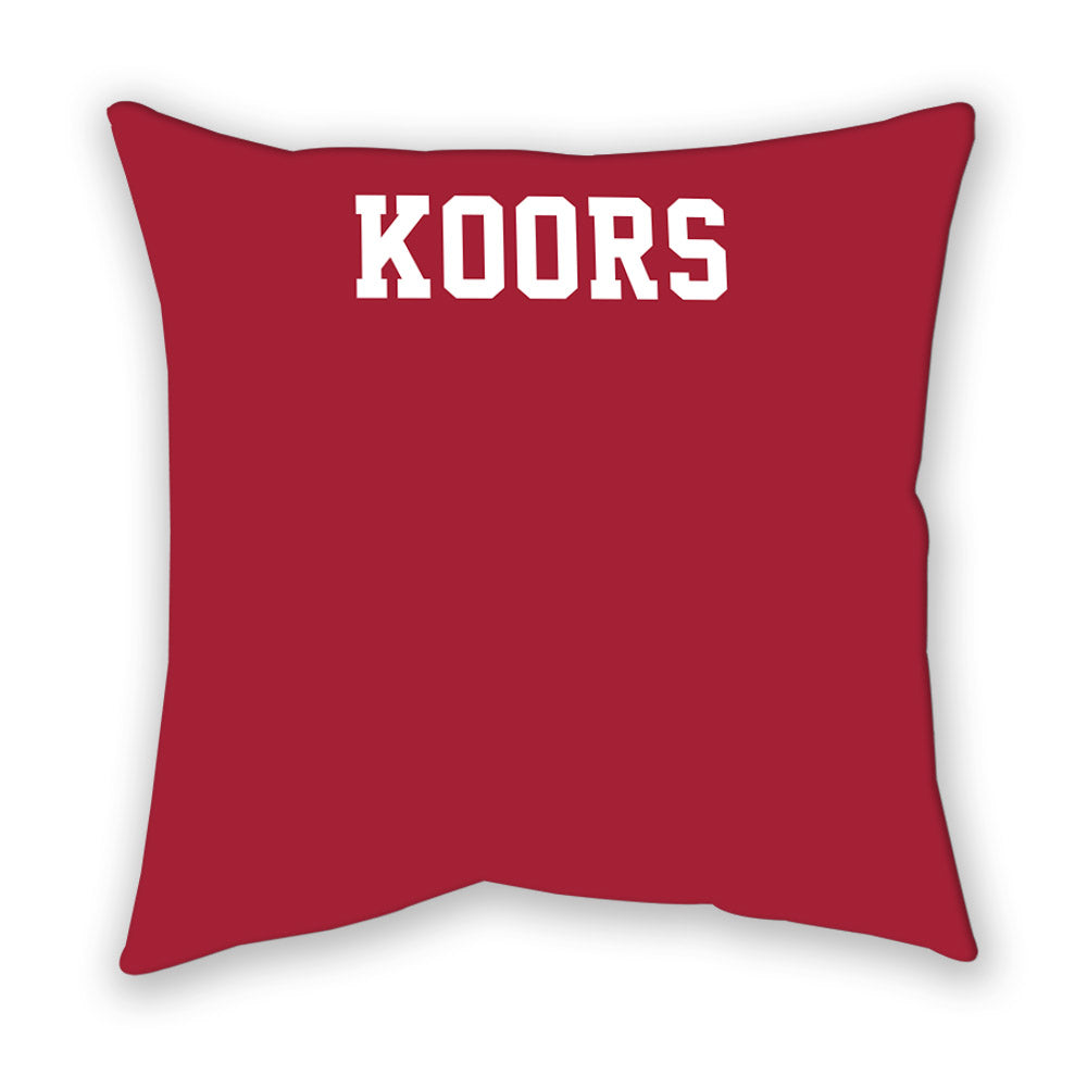 Alabama - NCAA Women's Rowing : Ella Koors - Pillow-1