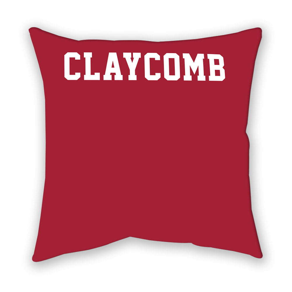 Alabama - NCAA Men's Golf : Canon Claycomb - Pillow-1