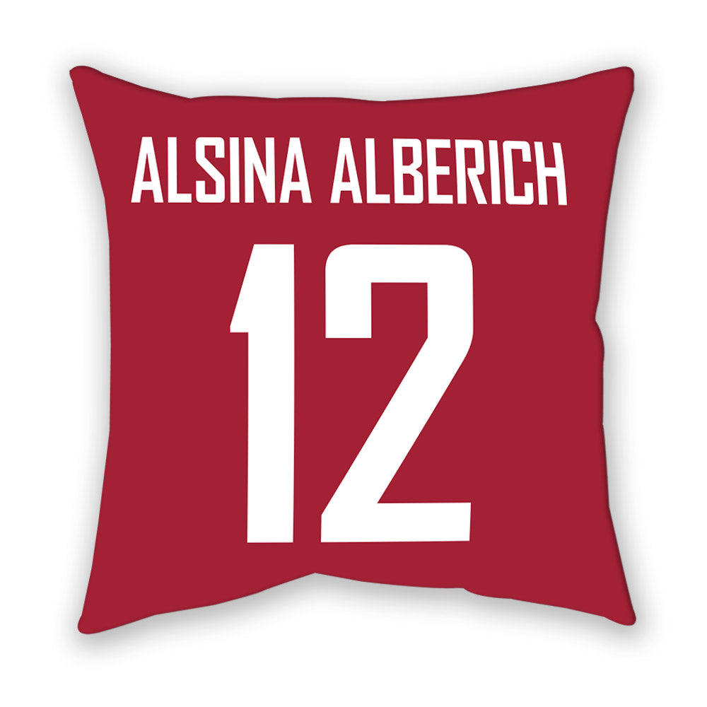 WSU - NCAA Women's Basketball : Marta Alsina Alberich - Pillow-1