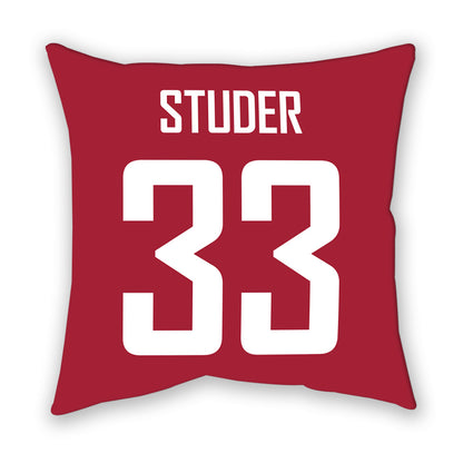 WSU - NCAA Women's Soccer : Jenna Studer - Pillow-1