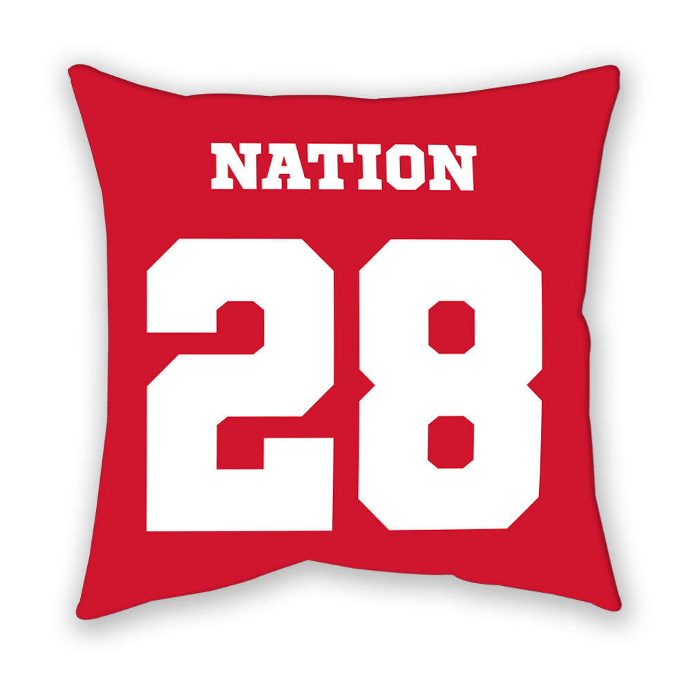 Nebraska - NCAA Football : Ethan Nation - Pillow-1