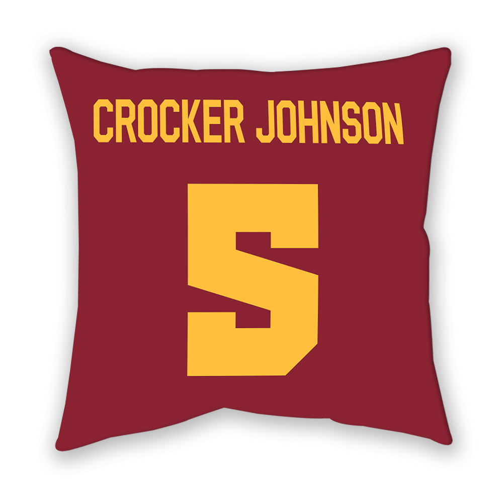 Minnesota - NCAA Men's Basketball : Jaylen Crocker johnson - Pillow-1