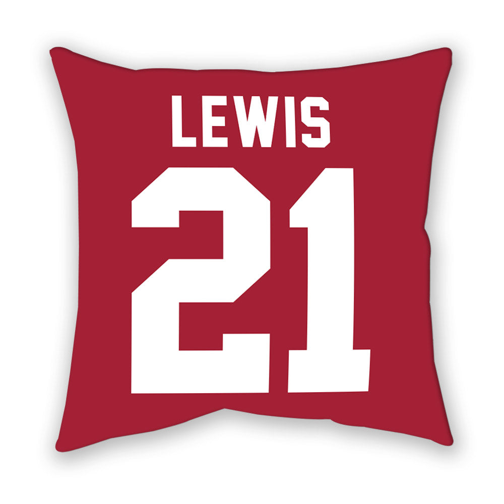 Oklahoma - NCAA Women's Soccer : Ella Lewis - Pillow-1