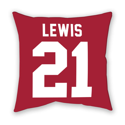 Oklahoma - NCAA Women's Soccer : Ella Lewis - Pillow-1