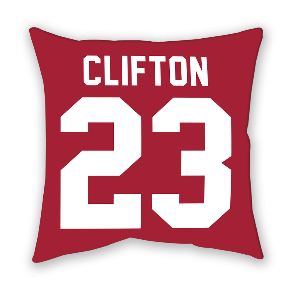 Oklahoma - NCAA Women's Soccer : Cassie Clifton - Pillow-1