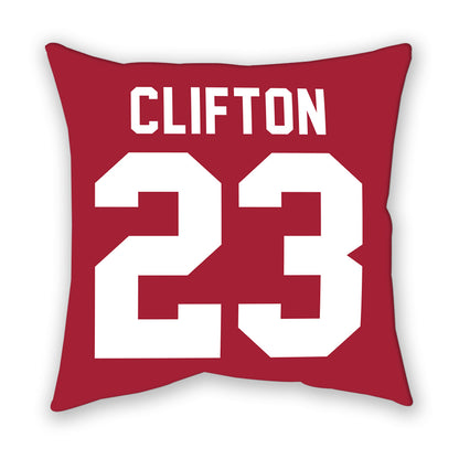 Oklahoma - NCAA Women's Soccer : Cassie Clifton - Pillow-1