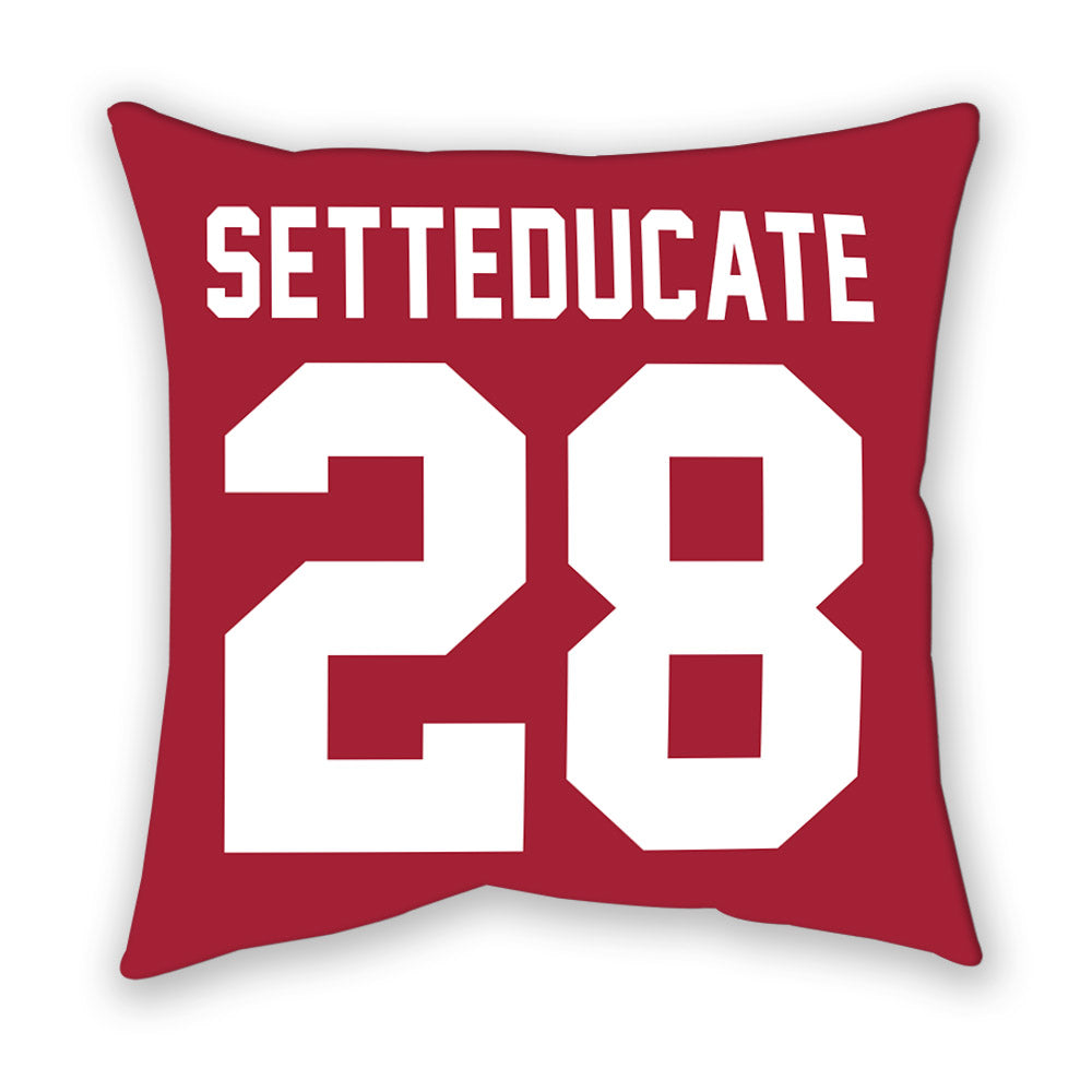 Oklahoma - NCAA Women's Soccer : Luciana Setteducate - Pillow-1