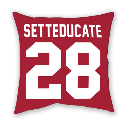Oklahoma - NCAA Women's Soccer : Luciana Setteducate - Pillow-1