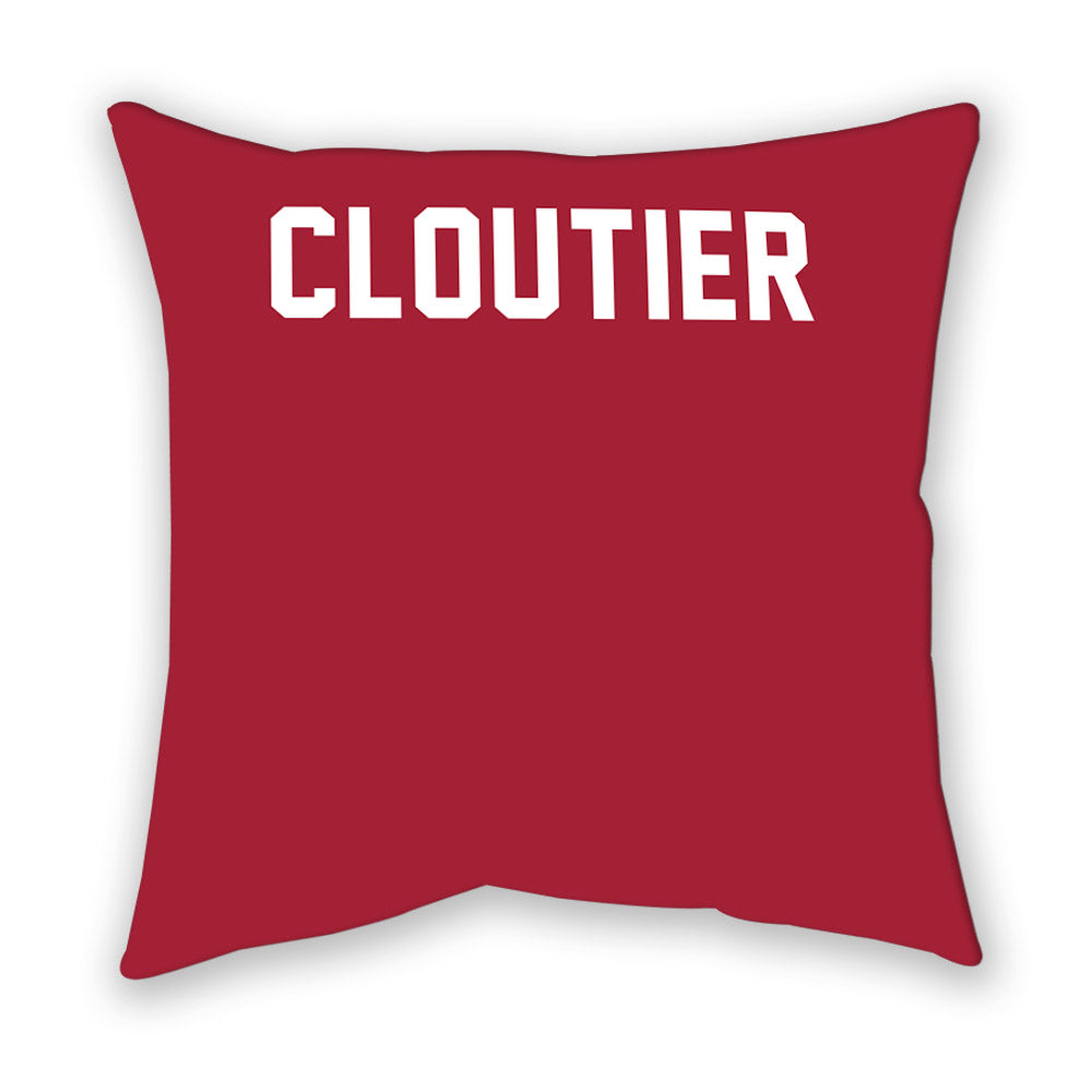 Oklahoma - NCAA Women's Track & Field : Emily Cloutier - Pillow-1